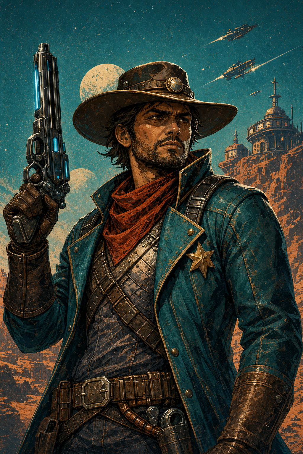 Teal frontier coat appearance